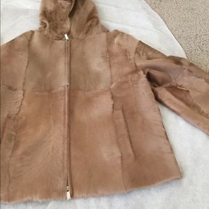 Max Mara fur jacket NWOT